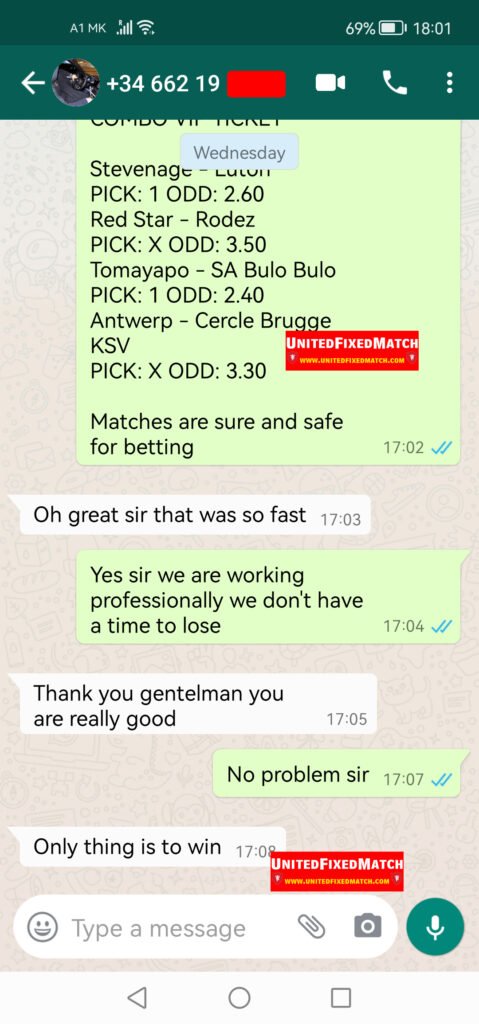 manipulated fixed matches