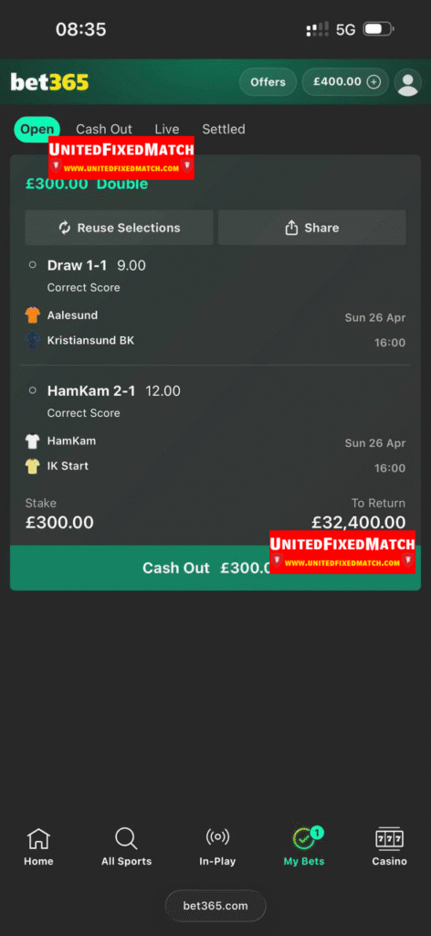 free correct score matches